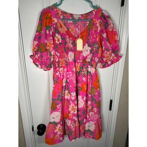 Summertime Floral Smocked Bodice Dress